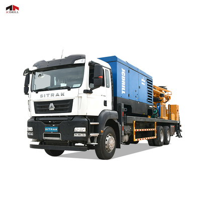 ซื้อ SINOTRUCK ติดถังน้ําลึก รถบรรทุก ชาซี เครื่องเจาะ พร้อมเครื่องปรับอากาศ การผลิตออนไลน์