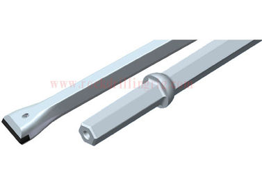 ซื้อ เหล็กกล้าคาร์บอน Integral Rock Drill Rods Tapered Drill Rod สำหรับการระเบิด / การระเบิด การผลิตออนไลน์