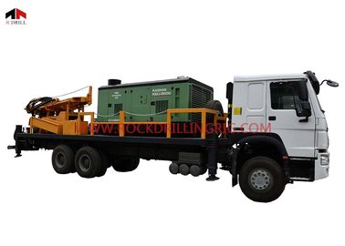 ซื้อ 6 X 4 รถบรรทุกติดแท่นขุดเจาะหลุมเจาะน้ำดีพร้อมเครื่องอัดอากาศ การผลิตออนไลน์