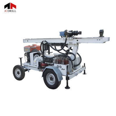 ซื้อ DEUTZ Engine Trailer แท่นขุดเจาะน้ำแบบหมุนพกพา การผลิตออนไลน์