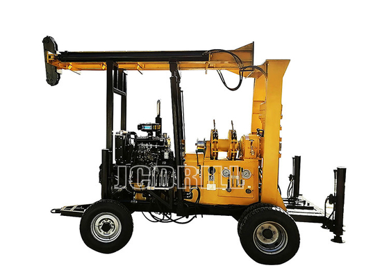 ซื้อ ไฮดรอลิก Rotary พกพาน้ําเจาะบ่อน้ํา Rig ช่องเจาะ Trailer ติดตั้ง การผลิตออนไลน์