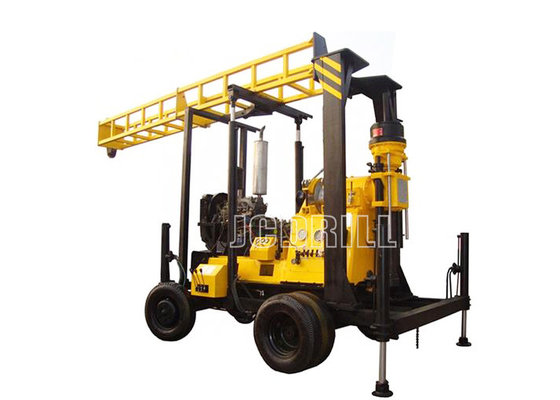 ซื้อ 75mm Trailer Mounted Water Well Drilling Rigs เครื่องยนต์ดีเซลแกนหมุนแนวตั้งเพชรเจาะ การผลิตออนไลน์
