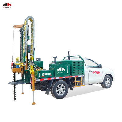 ราคาดี 150M Pickup Mounted Auger Core Drilling Rig ใช้งานได้หลากหลาย เครื่องมือเจาะสกรู ออนไลน์