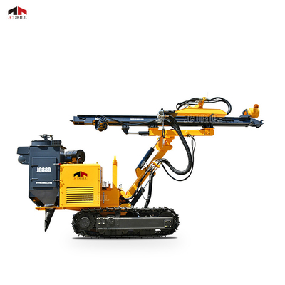 ราคาดี 70Kw Yuchai Engine Crawler ติดตั้งเครื่องเจาะระเบิดหิน DTH ออนไลน์
