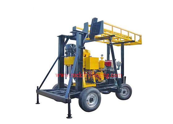 ราคาดี 50HP 600m Diamond Core เจาะน้ำ Rig CE ผ่านแล้ว ออนไลน์