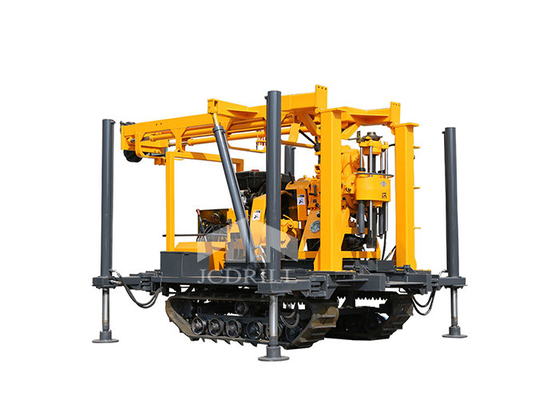 ราคาดี 200m เคลื่อนย้ายง่าย Crawler Mounted Water Well Drill Rig เครื่องแกนไฮดรอลิก ออนไลน์