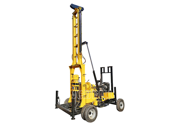 ราคาดี 50hp แท่นขุดเจาะบ่อน้ำขนาดเล็กเครื่องยนต์ดีเซลประเภทรถพ่วง 600m ออนไลน์