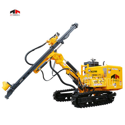 Heavy Duty 63Kw Rock Drill Rig Crawler Mounted ไฮดรอลิก Dth