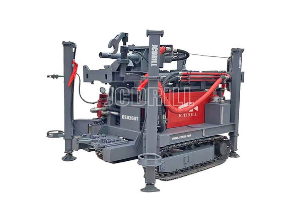 Steel Yuchai Engine Crawler Mounted แท่นขุดเจาะ Borehole Cwd260t