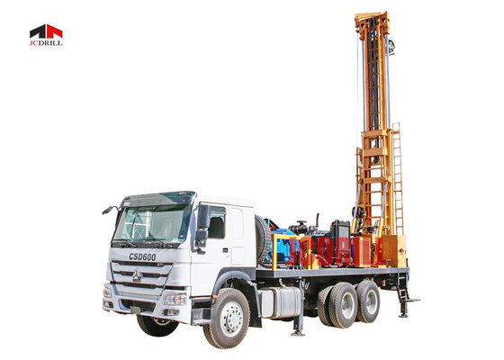 ราคาดี 6 X 4 รถบรรทุกติดแท่นขุดเจาะน้ำดี 600 เมตรแท่นขุดเจาะหลุมเจาะ ออนไลน์